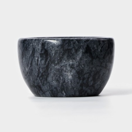 Bank for bulk products Magistro Marte, Marble, 150 ml, D = 10 cm, black color-8