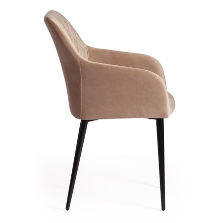 Bremo Mod chair. 708 fabric/metal, 58x55x83cm, beige 5/black-1