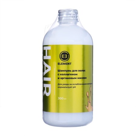 Element hair shampoo with collagen and argan oil, 300 ml