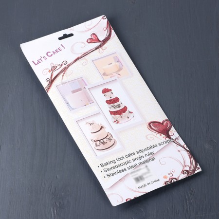 Confectionery spatula with a size ruler, 2 parts, 31 × 23 × 3 cm, purple color-5