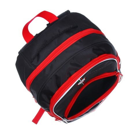 School backpack 41 x 29 x 16 cm, ergonomic back, Hatber Easy, Sport Car, Black/Red NRK_88069-11