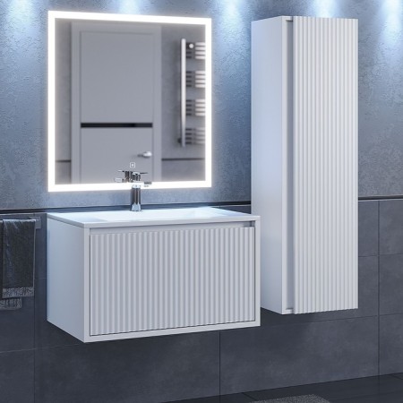 Tumbling under the Uperwood Next sink, 70 cm, white, 1 box