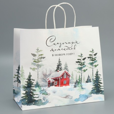 Package gift craft "Fairy Tale", 32 x 28 x 15 cm, New Year-3