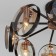 Ceiling lamp in the style of loft Gallo, 60W, E14, 91.5x91.5x18.5 cm