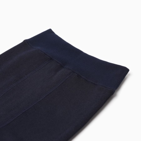Microfiber leggings with fleece inside 600 den, dark blue color, size 1-3-1