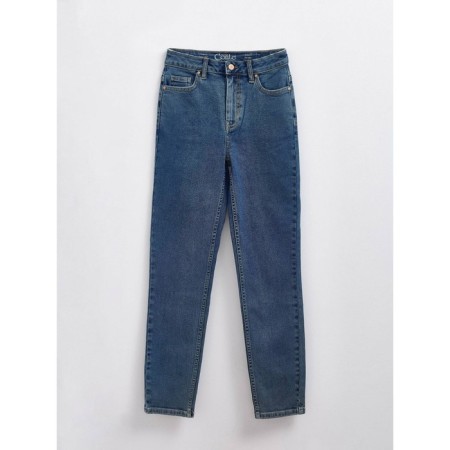 Women's jeans with a high landing CONTE Elegant Slim, size XS, color authentic blue-8