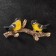 Suspended decor "A twig with two birds" color, 24x5x11cm