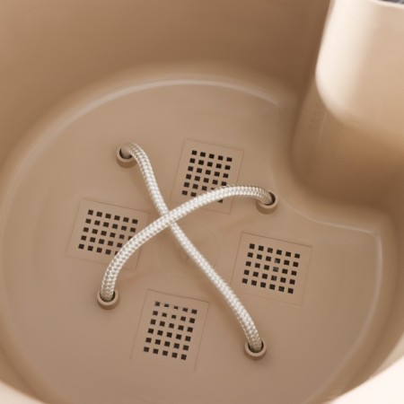Kashpo with auto -watering "Comfort", 12 l (insert 6 l), white color (I insert mix)-3
