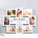 Multi -frame "baby" collage in 8 photos 10x15 cm, white