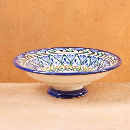 Candy of Rishtan ceramics "Flowers", 16 cm