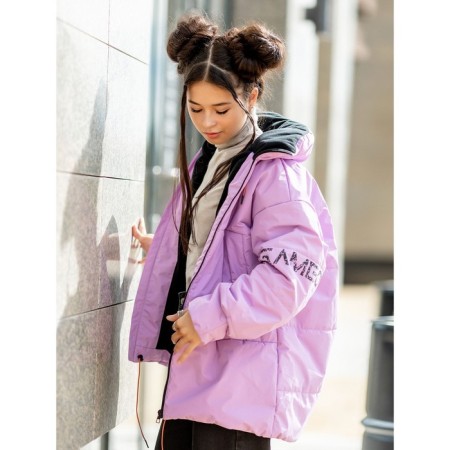 Jacket for girls, height 158 ​​cm, lilac color-6