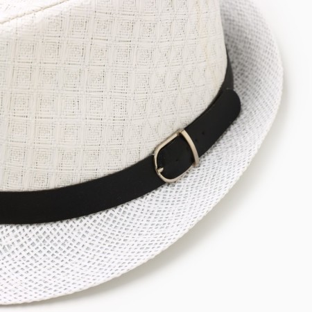 Men's hat "Classic", size 58, white color-2