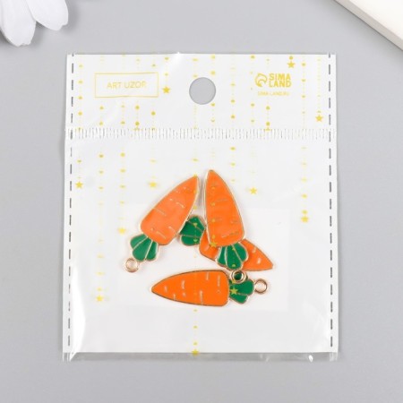Decor for creativity Metal "Carrots" Emal 3x1.1 cm-3