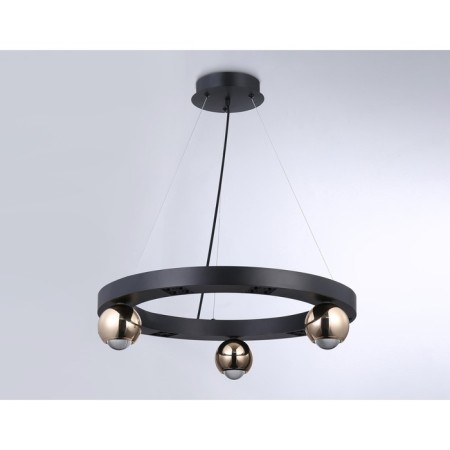 LED LED SCREED AMBRELLA LIGHT, LINTECH, FL5961, LED, 32 W, 2400LUM, 4200K, black color, gold-1