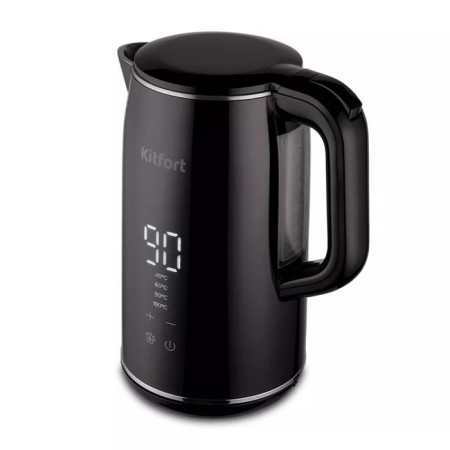 Electric ketta KitFort KT-6131, plastic, Metal flask, 1.7 l, 2200 watts, black