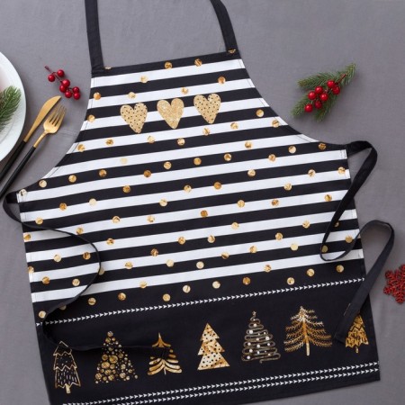 Apron "Ethel: Golden City", 65 × 60 cm, 100 % cotton, sarzha, 190 g/m²