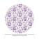 The tablecloth "French garden", round, oxford, elastic band, size 120x120 cm, diameter 75-100 cm