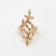 Set of earrings and cafs 4 pcs “Tenderness” composition, color gold