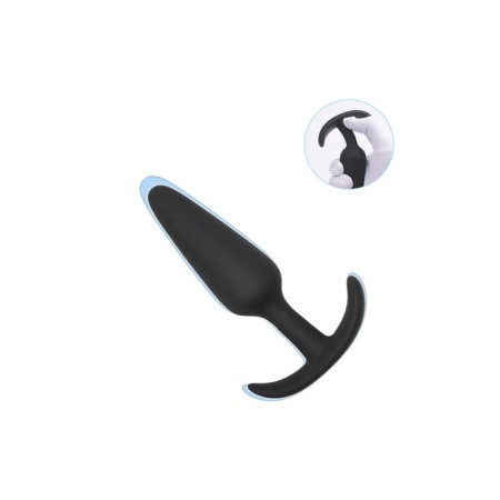 A set of anal traffic jams, cone, 3 pieces, Soft silicone, D = 19; 24; 31 mm, black-4