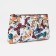 Cosmetic bag with lightning, white/multi -colored color