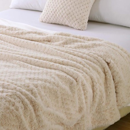 Aville cover, size 160x220 cm, cream color-5