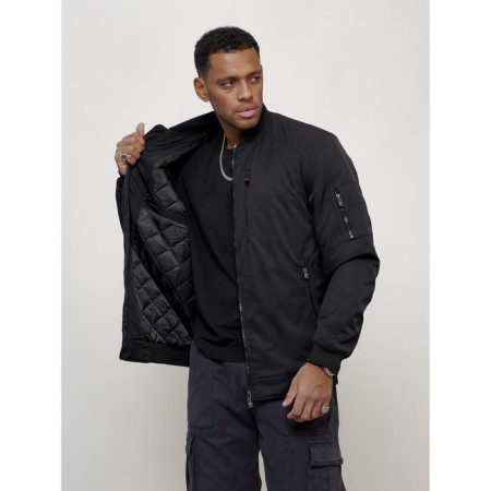 Male bomber, size 54, black color-7