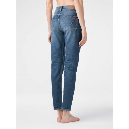 Women's jeans with a high landing CONTE Elegant Relaxed Mom, size S, color Bleach Stone-3