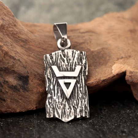 Slavic amulet "Veles Symbol", 3.5 g, 31x15 mm, ear of 9x5 mm