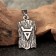 Slavic amulet "Veles Symbol", 3.5 g, 31x15 mm, ear of 9x5 mm