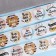 Stickers for flowers and gifts "Compose dreams", 4.4 x 4.4 cm, set 252 pcs.