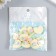 Decor for creativity plastic "Heart with tulip" 1.5x1.5 cm