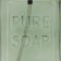 Glass soap dispenser 580 ml, the color is transparent green, black pump