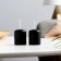 Set of candles - cylinders, 4x5 cm, set 2 pcs, black