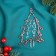 Decoration Christmas tree "Christmas tree shine" 14x8 cm, transparent pink