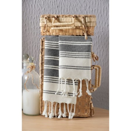 Set of Arya Home Diamond, 480 g, size 38x68 cm, 2 pcs, color gray.-1
