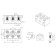 Clement ceramic screw KV 10 mm² 3 pairs of contacts with a fastener (84 pcs./Union) Rexant