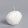 Figure candle varnished in the gift box "shell", 3.2x4.5 cm, pearl