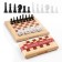 Board game 2 in 1: chess, checkers (King H-3.8 cm, D-1.5 cm)