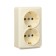 Double Luazon Lighting "League", 16 A, overhead, with salary, beige