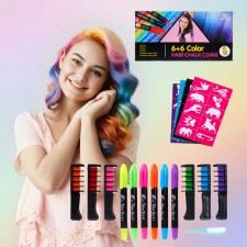 Hair set: crayons and felt -tip pens