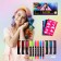 Hair set: crayons and felt -tip pens