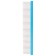 Delight comb aluminum, 25 cm, with a flat handle, 61 tooth 36 mm, black and blue