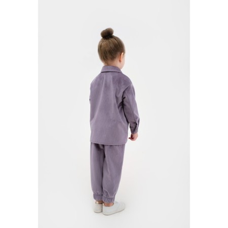 Kids Kaftan "Velvet", size 34 (122-128), purple color-2