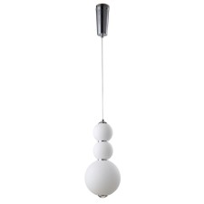 Светильник подвесной Crystal Lux, Desi 0470/203, LED, 1х12 Вт, 39,5х18х18 см, цвет хром