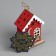 Fir -tree toy "Ambar Elf", from batteries, glow of warm white