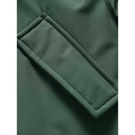 Winter park for a girl, height 140 cm, dark green color-8