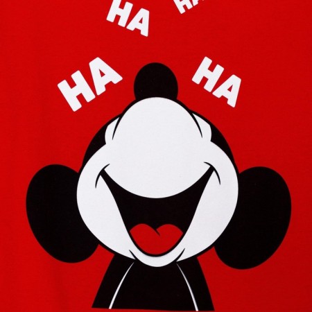 Haha T -shirt Mickey Mouse, Red-1