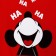 Haha T -shirt Mickey Mouse, Red
