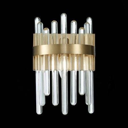Sconces st. SL1167.301.01. Tellurio. 1x40 W, E14, 14x31 cm, brass color-1
