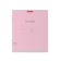 Notebook 24 sheets in the classic line, cover of shallow cardboard, offset unit, whiteness 100%, pink